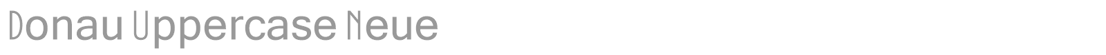 Donau Uppercase font preview